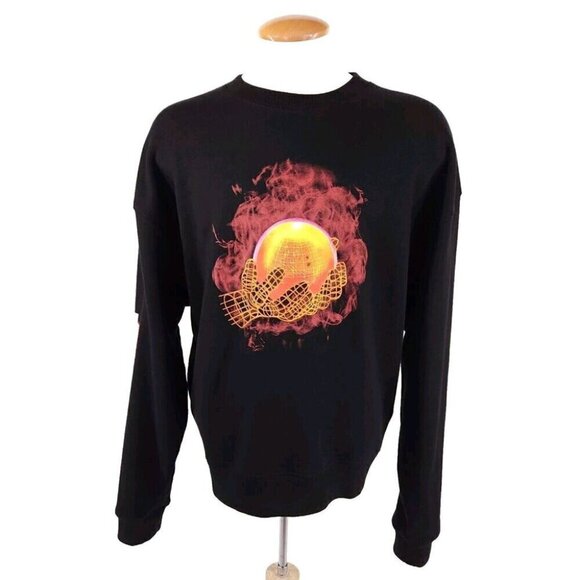 Off-White Black Hands and Planet Sweatshirt Large New Virgil Abloh - Picture 2 of 16